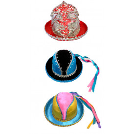 Set of traditional Andean Bolivian hats