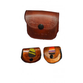 Leather coin purse set 